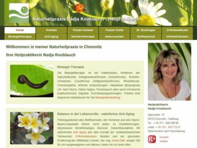 Webdesign aus Dresden: Naturheilpraxis in Chemnitz