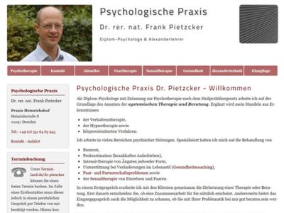 Psychologe Dresden Webdesign Contao Suchmaschinenoptimierung