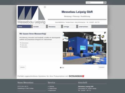 Webdesign aus Dresden: Messebau Leipzig