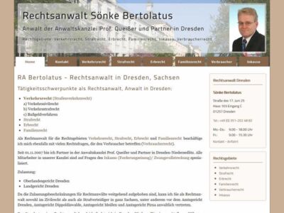 Webdesign und SEO für Rechtsanwalt in Dresden