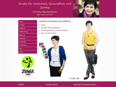Webdesign Dresden - Stilberatung Typberatung Zumba - Webdesign Dresden mit Contao