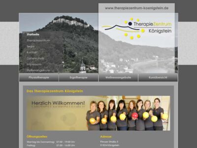 Webdesign für Therapiezentrum Königstein