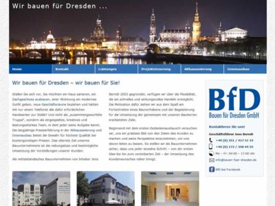 Webdesign Bauunternehmen Dresden
