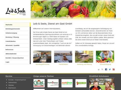 Webdesign SEO Cateringunternehmen Betriebsgastronomie