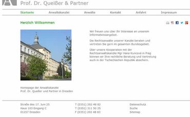 Webdesign aus Dresden: Anwaltskanzlei Dresden