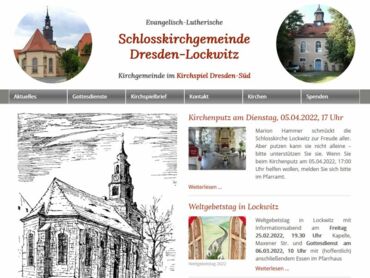 Webdesign Schlosskirche Dresden-Lockwitz