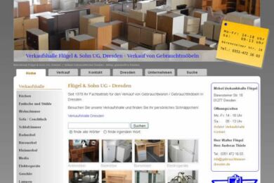 Webdesign Dresden für Gebrauchtmöbel in Dresden