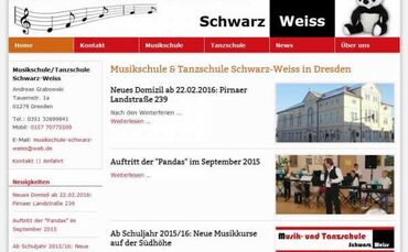 Webdesign Musikschule Tanzschule Dresden