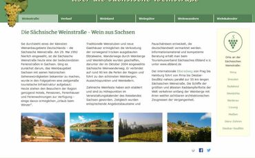 Sächsische Weinstraße:: Webdesign mit CMS Contao aus Dresden