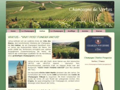 Webdesign und SEO für Champagner in Frankreich