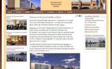 Webdesign aus Dresden für Kantine vom Universal Osthafen - Leib & Seele