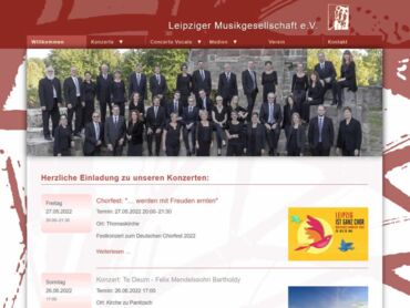 Webdesign/SEO für Leipziger Musikgesellschaft e.V.