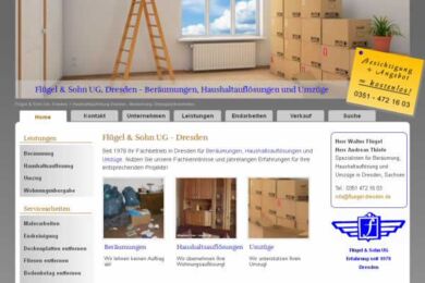 Webdesign Dresden Beräumungen Haushaltsauflösungen
