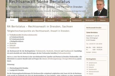 Webdesign Dresden Rechtsanwalt Bertolatus Dresden