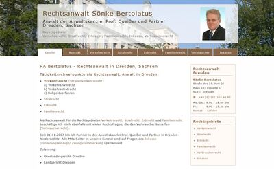 Webdesign, SEO mit Contao für Rechtsanwalt in Dresden