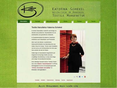 Webdesign und SEO für Textile Manufaktur in Sachsen