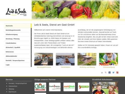 Webdesign SEO Cateringunternehmen Betriebsgastronomie
