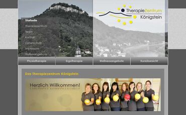 Webdesign für Therapiezentrum Königstein