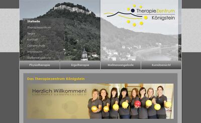 Webdesign für Therapiezentrum Königstein