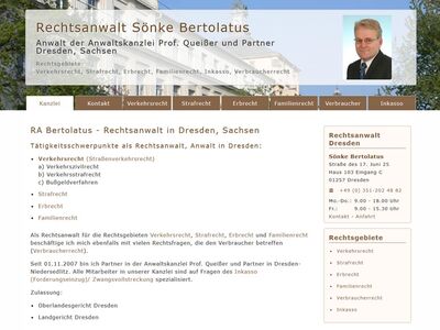Webdesign, SEO mit Contao für Rechtsanwalt in Dresden