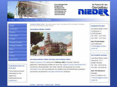 Webdesign Dresden Gerüstbau