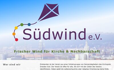 Webdesign für Südwind e.V. in Dresden - Screenshot Webseite 26.05.2025