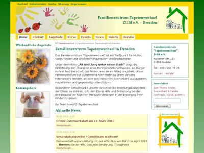 Familienzentrum Tapetenwechsel Dresden - Webdesign mit Contao in Dresden