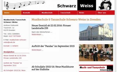 Webdesign Musikschule Dresden