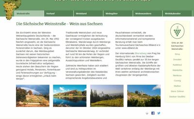 Sächsische Weinstraße:: Webdesign mit CMS Contao aus Dresden