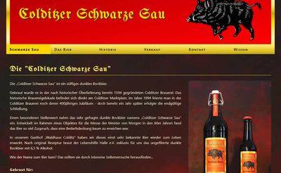 Webdesign: Colditzer Schwarze Sau