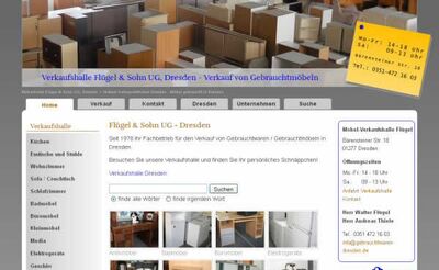 Webdesign, SEO für Gebrauchtmöbel Dresden - Contao Suchmaschinenoptimierung