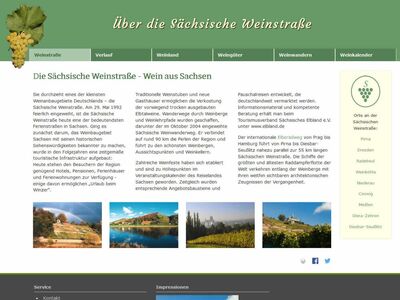 Sächsische Weinstraße:: Webdesign mit CMS Contao aus Dresden