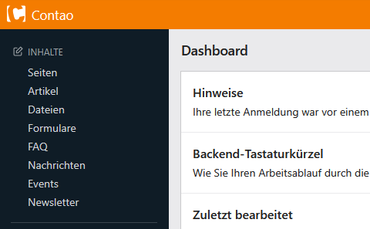 Seitenmenu Contao 5.3