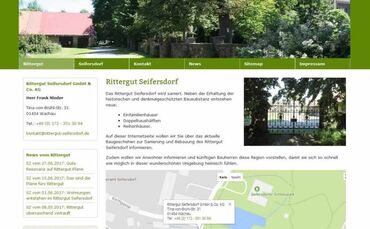 Webseite Rittergut Seifersdorf