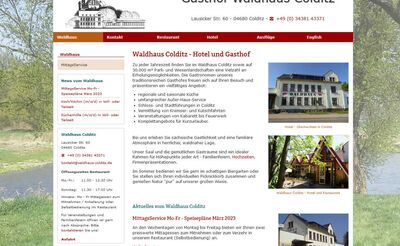 Webdesign und SEO mit Contao für Waldhaus Colditz