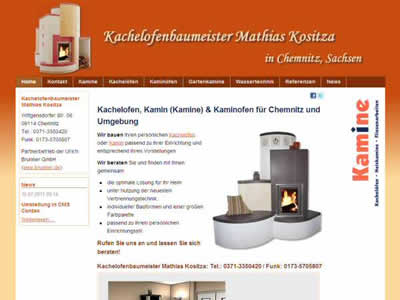 Kamine Chemnitz Webdesign SEO Dresden